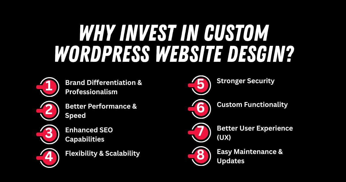 Benefits of custom WordPress website design